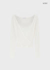 Celty Tencel Wrap Long Sleeve Tee (30% Wool)