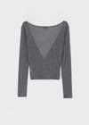Celty Tencel Wrap Long Sleeve Tee (30% Wool)