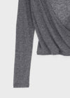 Celty Tencel Wrap Long Sleeve Tee (30% Wool)