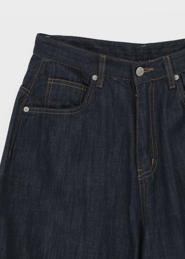 Bran back pocket balloon wide pants