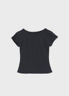Levien Cut-out U-Neck Short Sleeve T-shirt