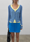 Sharti Button Deep V-Neck Cardigan (55% Linen)