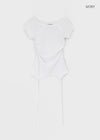 Soa Jacquard Strap Short Sleeve T-shirt