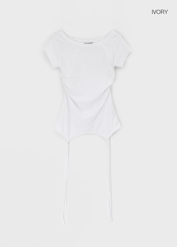 Soa Jacquard Strap Short Sleeve T-shirt