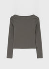 [B-BASIC] Tension Standard Boat Neck Long Sleeve Tee (3 SIZE)