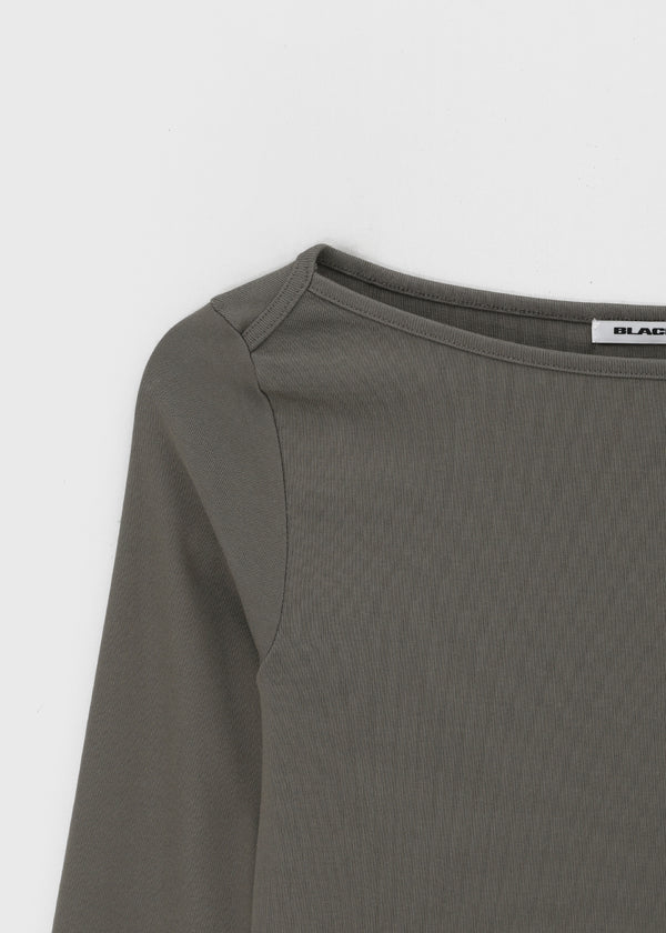 [B-BASIC] Tension Standard Boat Neck Long Sleeve Tee (3 SIZE)