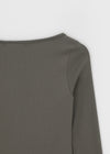 [B-BASIC] Tension Standard Boat Neck Long Sleeve Tee (3 SIZE)