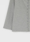 [B-BASIC] Tension Standard Boat Neck 3/4 Sleeve Cardigan (2 SIZE)