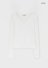 [B-BASIC] Tension Standard V-Neck Long Sleeve T-Shirt (3 SIZE)