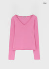[B-BASIC] Tension Standard V-Neck Long Sleeve T-Shirt (3 SIZE)