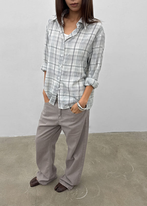 (UNISEX) Tab Semi-Bootcut Wide Pants