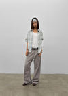(UNISEX) Tab Semi-Bootcut Wide Pants