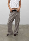 (UNISEX) Tab Semi-Bootcut Wide Pants