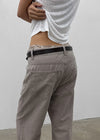 (UNISEX) Tab Semi-Bootcut Wide Pants