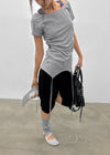 Soa Jacquard Strap Short Sleeve T-shirt
