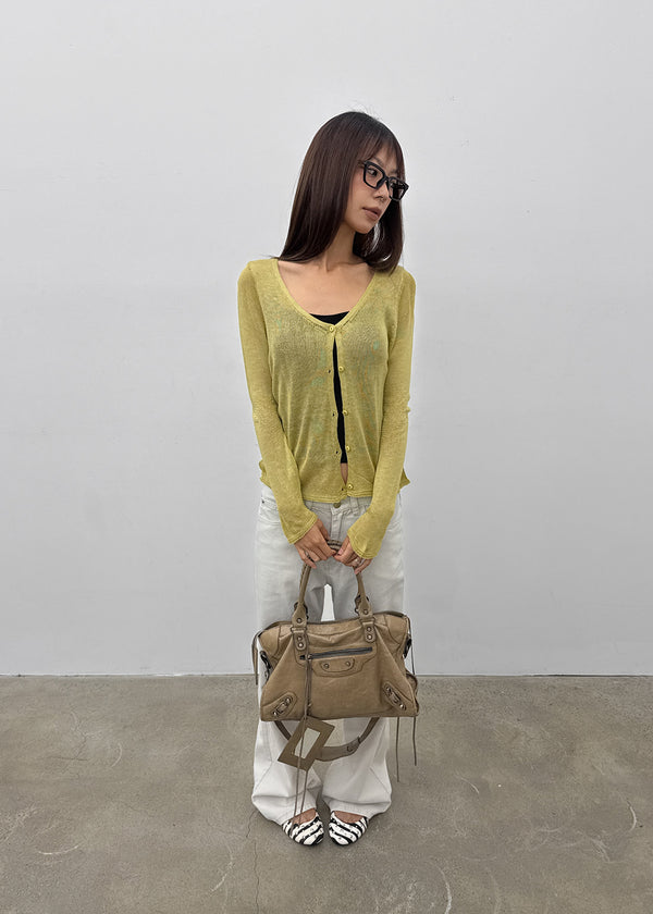 Bern V-neck Summer Knit Cardigan