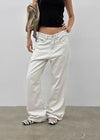 (UNISEX) Tab Semi-Bootcut Wide Pants