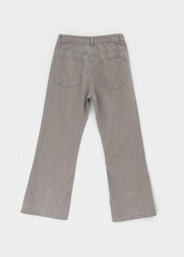 (UNISEX) Tab Semi-Bootcut Wide Pants