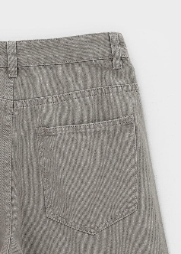 (UNISEX) Tab Semi-Bootcut Wide Pants