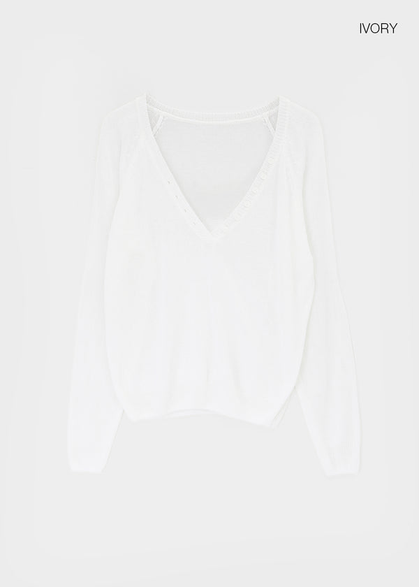 Pablen Deep V-neck Summer Knit