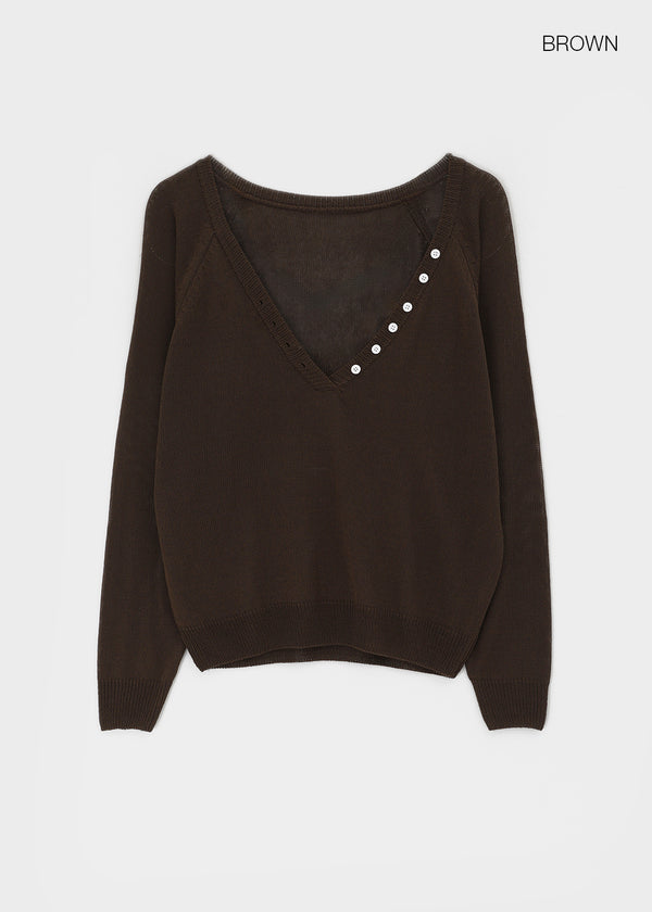 Pablen Deep V-neck Summer Knit