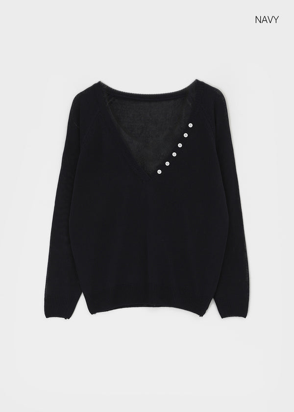 Pablen Deep V-neck Summer Knit
