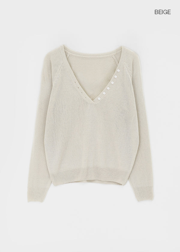 Pablen Deep V-neck Summer Knit