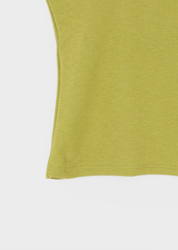 Ruetti Ribbed Halter Sleeveless (Built-in Cup)