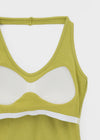 Ruetti Ribbed Halter Sleeveless (Built-in Cup)
