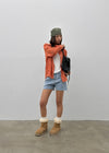 Meiren Cut-off Denim Shorts