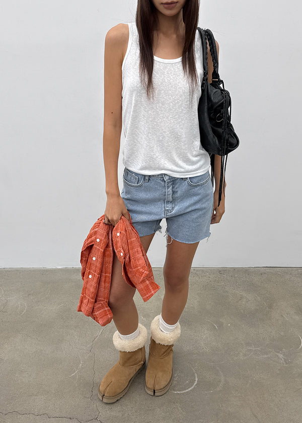 Meiren Cut-off Denim Shorts