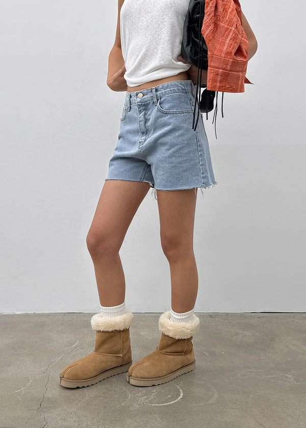 Meiren Cut-off Denim Shorts