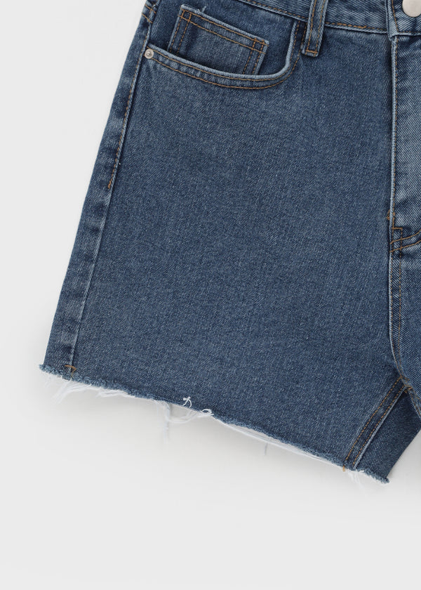 Meiren Cut-off Denim Shorts
