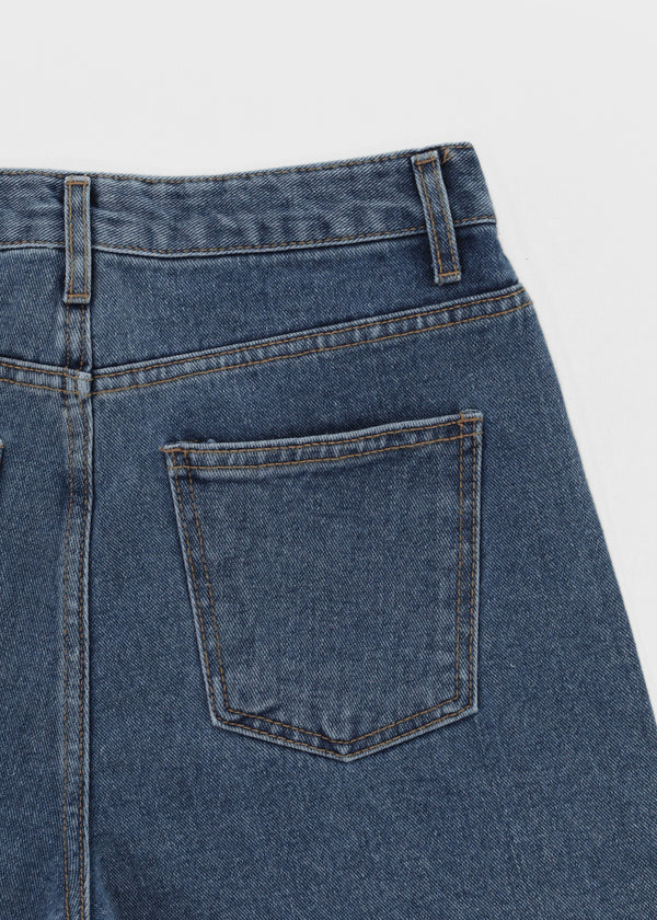 Meiren Cut-off Denim Shorts
