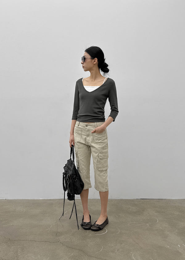 Spurt Cargo Capri Pants
