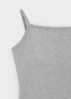 [B-BASIC] Basic Cotton Spandex Strap Square Neck Sleeveless (Built-in Cups) (2 SIZE)