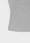 [B-BASIC] Basic Cotton Spandex Strap Square Neck Sleeveless (Built-in Cups) (2 SIZE)