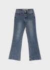[B-DENIM] LOW NON SPAN BOOTS-CUT JEANS 057