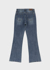 [B-DENIM] LOW NON SPAN BOOTS-CUT JEANS 057