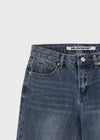 [B-DENIM] LOW NON SPAN BOOTS-CUT JEANS 057