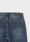 [B-DENIM] LOW NON SPAN BOOTS-CUT JEANS 057