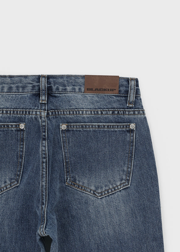 [B-DENIM] LOW NON SPAN BOOTS-CUT JEANS 057