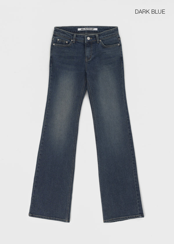 [B-DENIM] LOW POCKET BOOTS-CUT 058