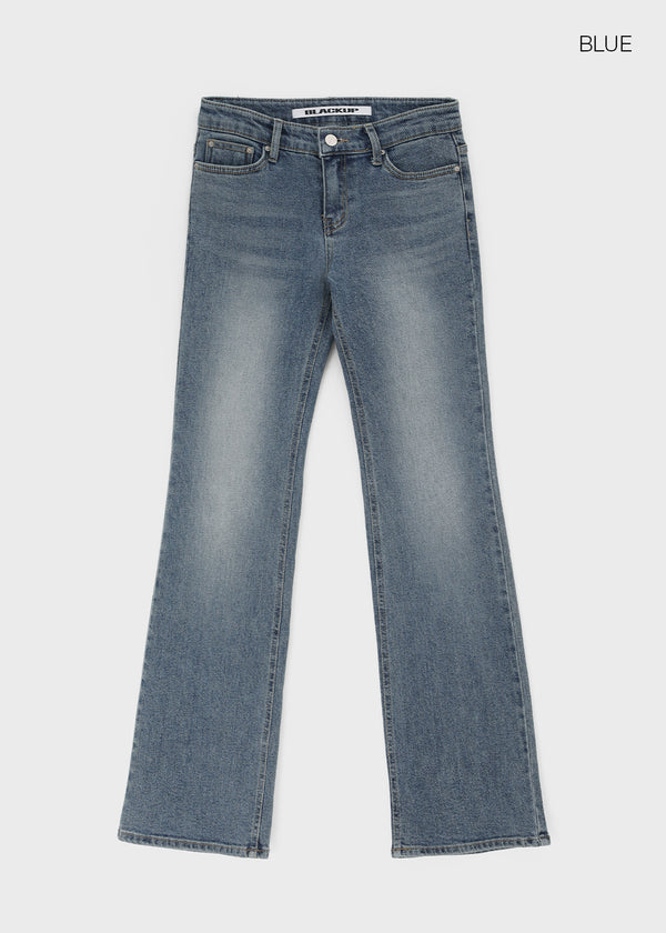 [B-DENIM] LOW POCKET BOOTS-CUT 058
