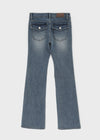 [B-DENIM] LOW POCKET BOOTS-CUT 058
