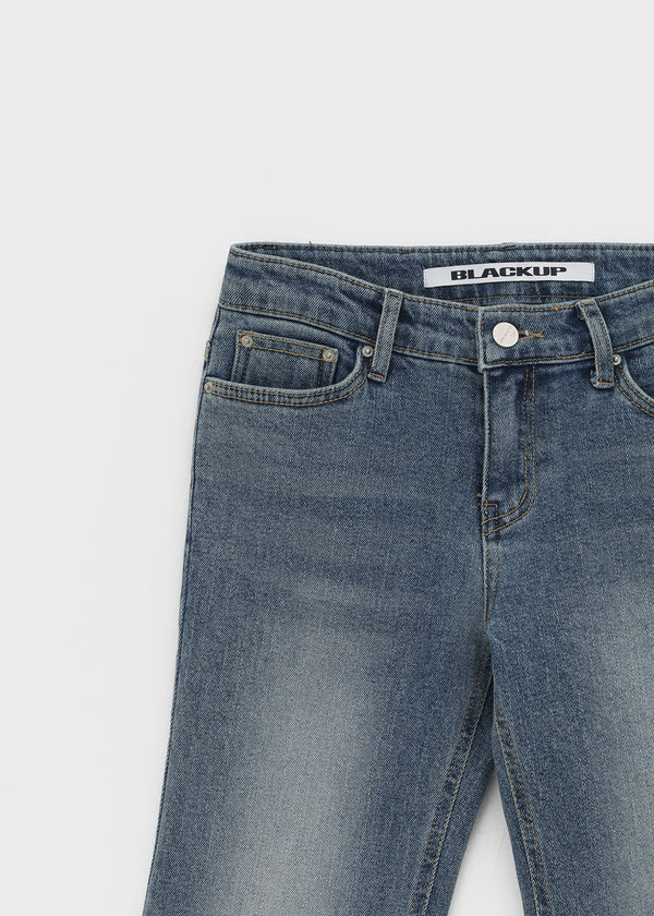 [B-DENIM] LOW POCKET BOOTS-CUT 058
