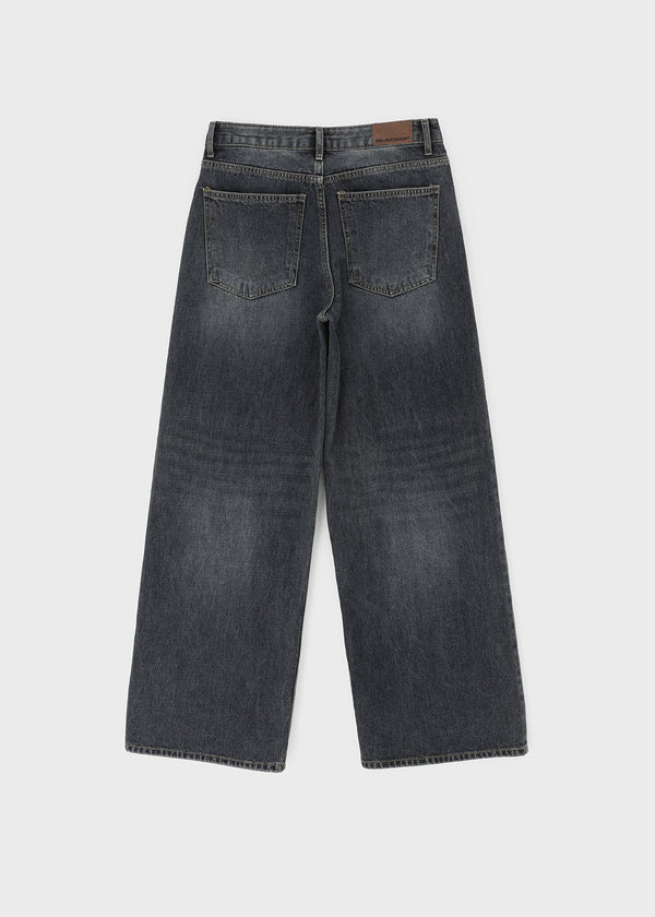 [B-DENIM] DARK BLUE WIDE 059