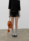 Quainch Cut Denim Shorts