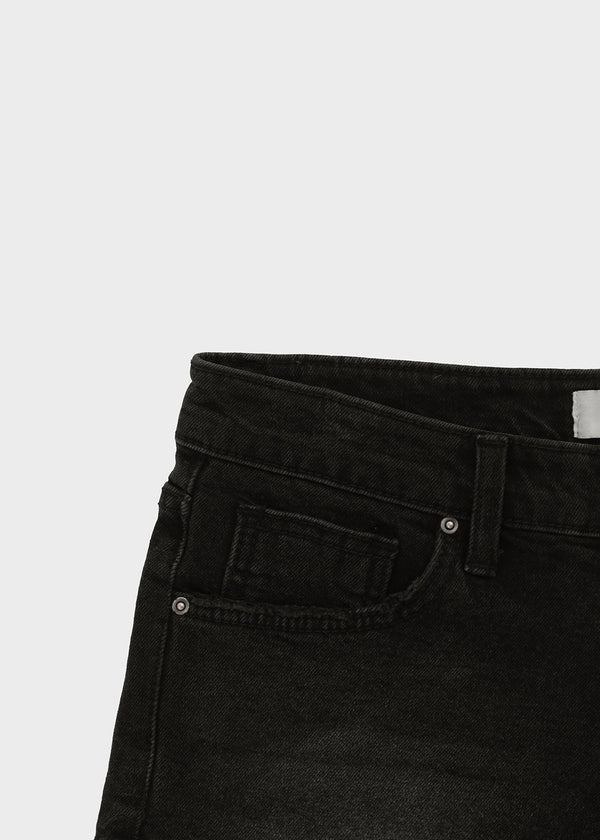 Quainch Cut Denim Shorts