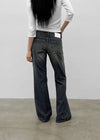 Iraetic low-waist bootcut denim pants